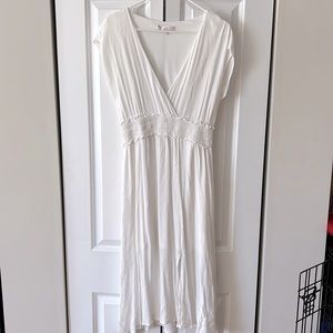 WAYF White Midi Dress